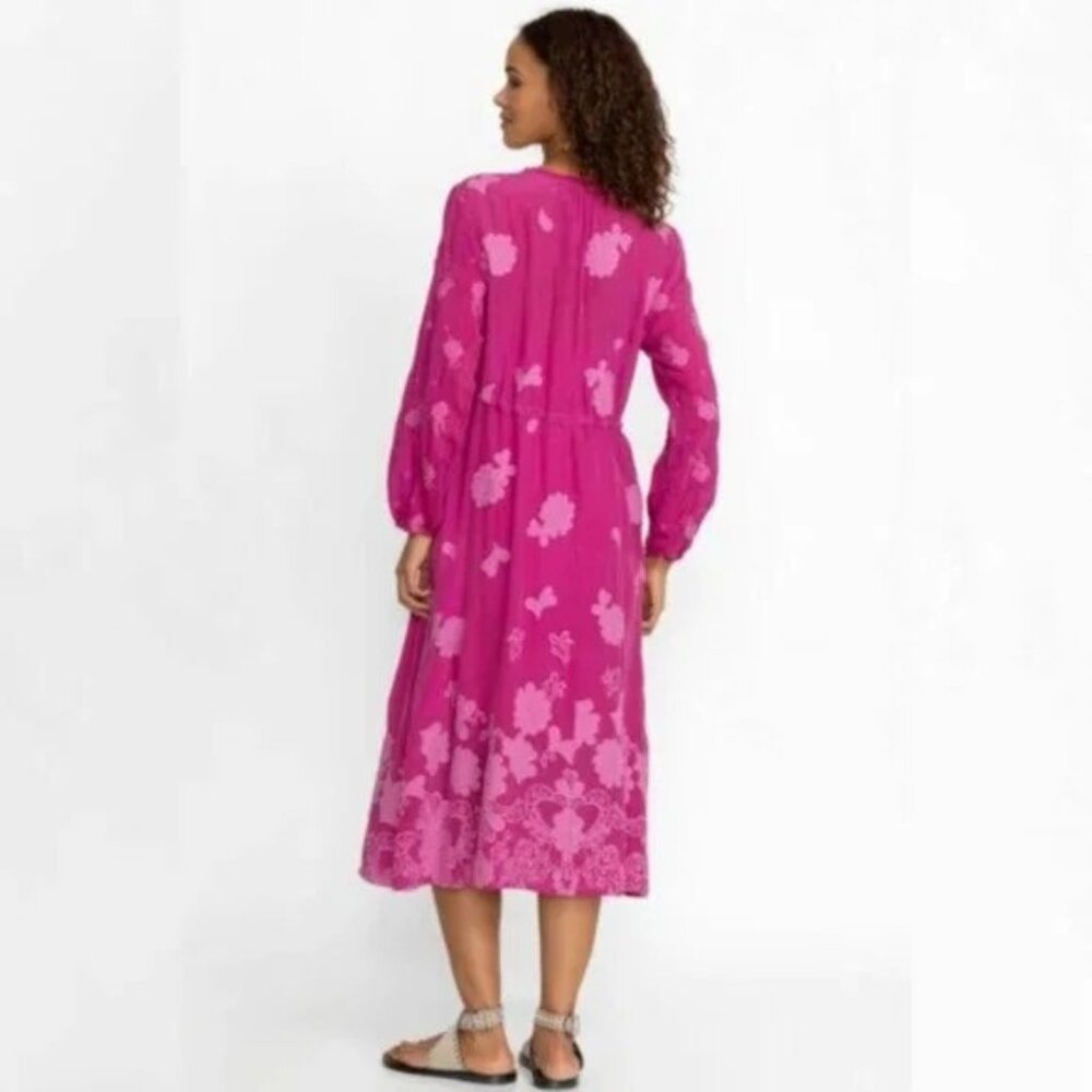 NWT Johnny Was Pink Daisy Leona Floral Maxi Dress Small - Picture 2 of 6